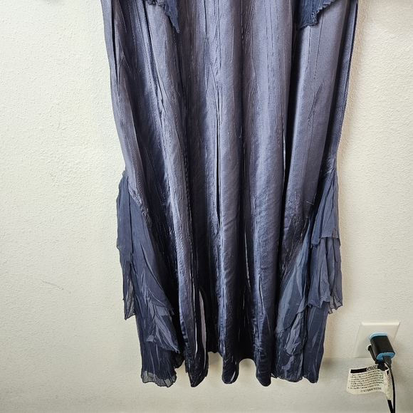 Komarov 2 piece dress and jacket set lavender blue ombré Size Small - Picture 3 of 11